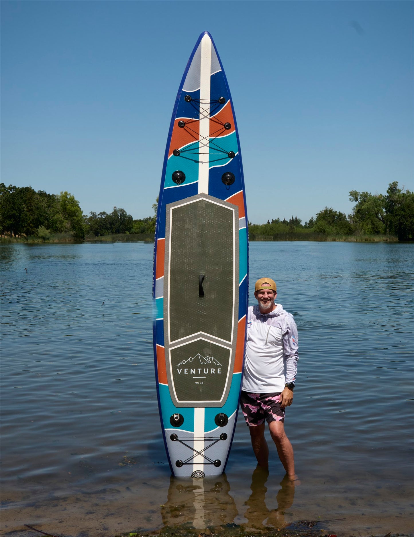 Sierra Flow | Inflatable V-Hull Stand Up Paddle Board | 12.6'x30"