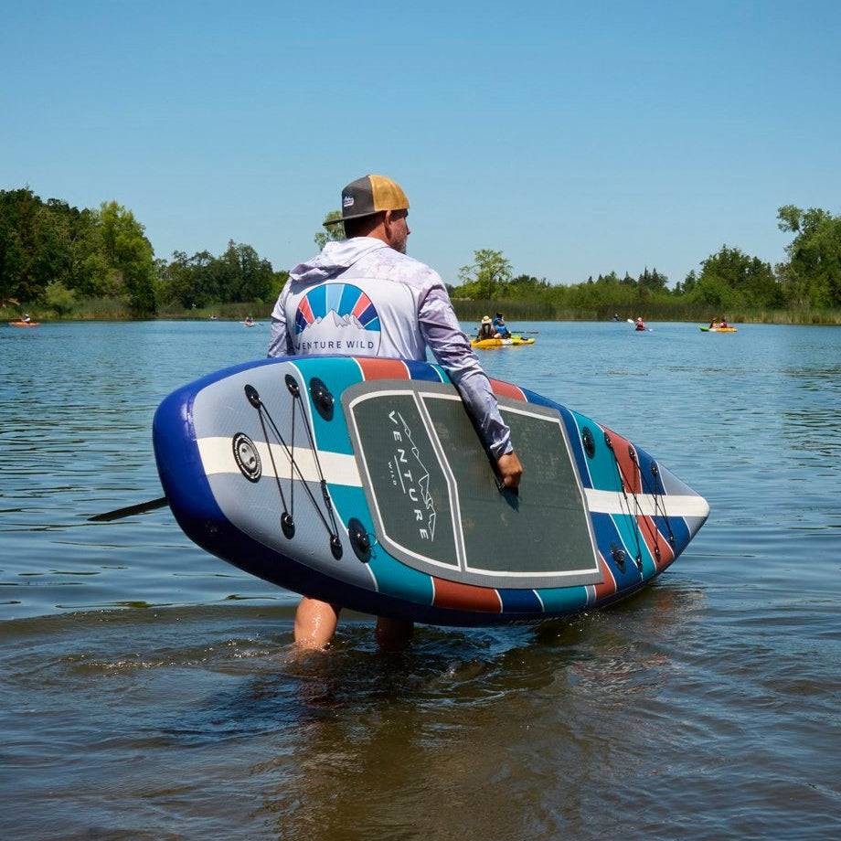 Sierra Flow | Inflatable V-Hull Stand Up Paddle Board | 12.6'x30"