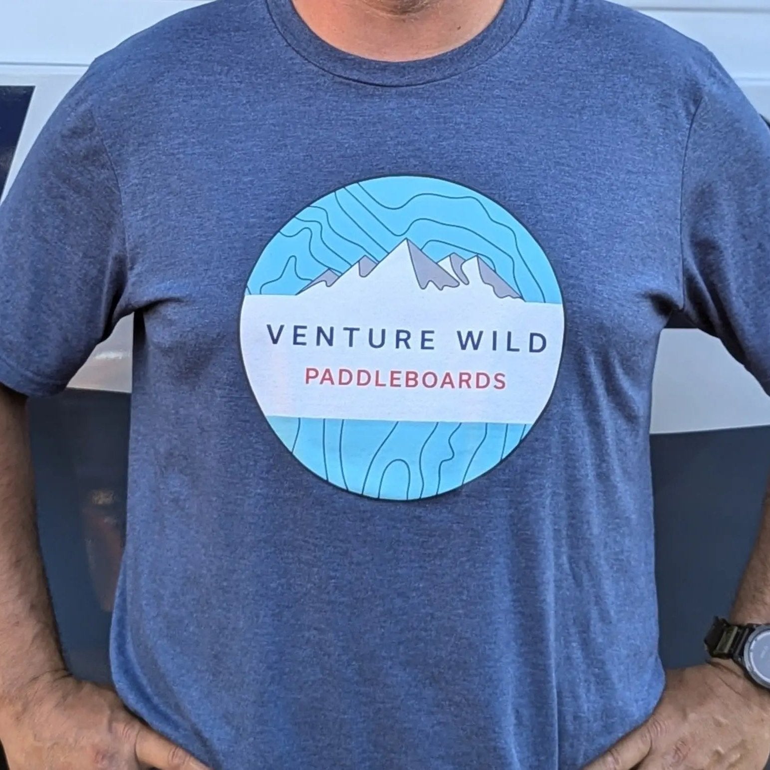 Blue Topo Short Sleeve T-Shirt (Men's) Venture Wild